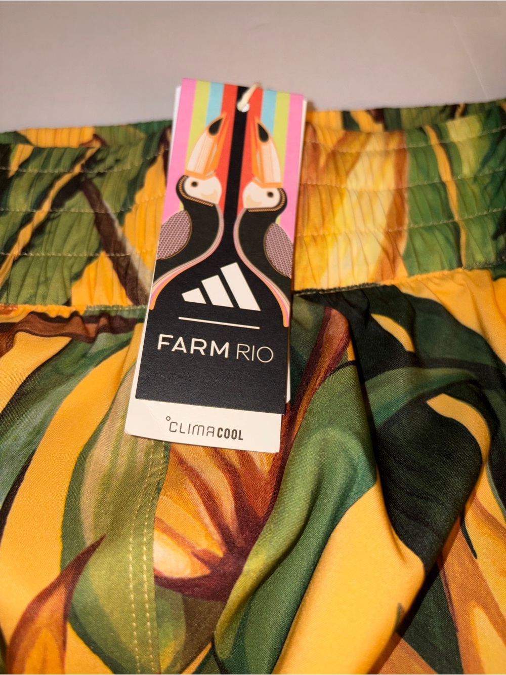 FARM Rio X Addias Pacer Shorts Small NWT - Picture 12 of 16